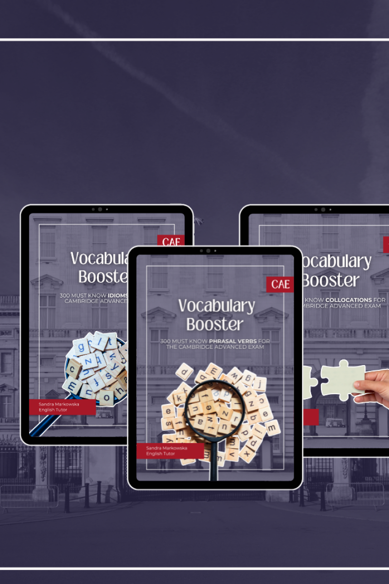 Zestaw: 300 Phrasal Verbs + 300 Collocations + 300 Idioms